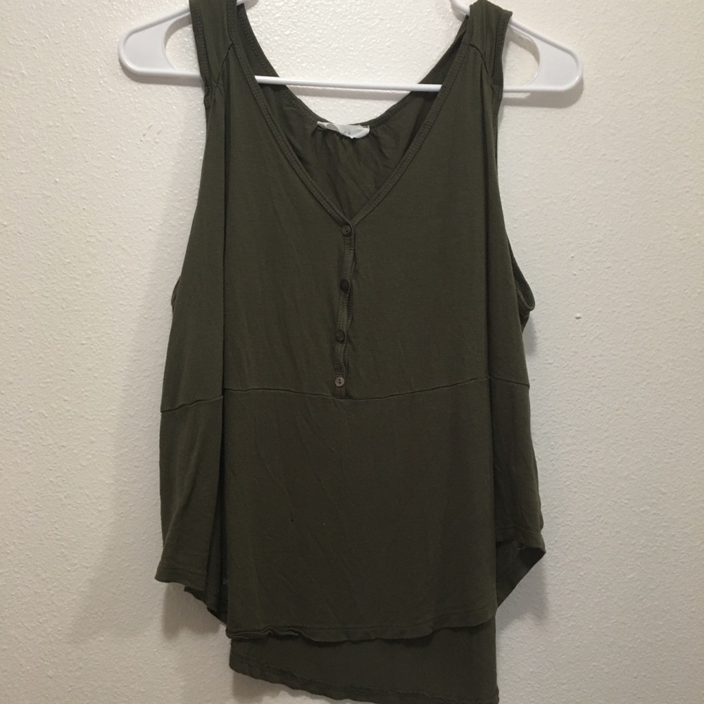 Nordstrom Lush Button-Up Tank Top
